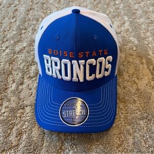 Boise State Broncos Hat Cap Zephyr NCAA Stretch Fit Mesh Back Size Large